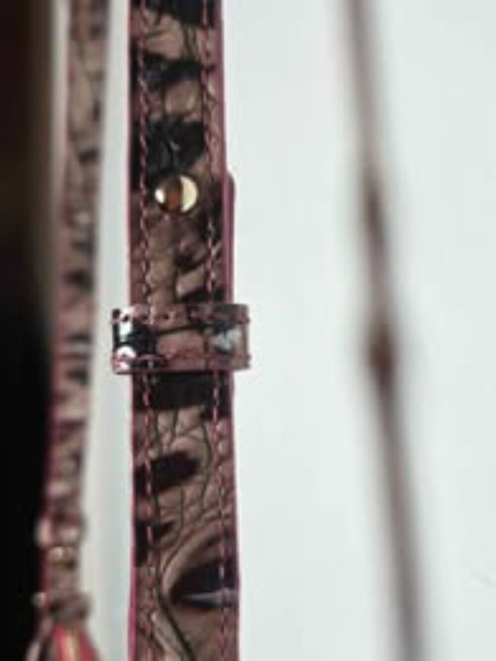 Brahmin Katie Ruby Prowl Ombre Croc Embossed Leather Crossbody - Picture 7 of 9